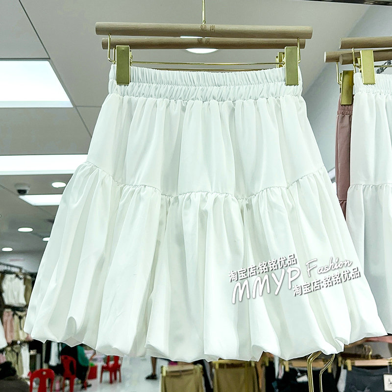 高货！高腰花苞短裙半身裙