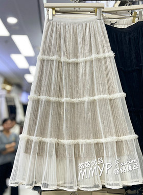 绝美仙女裙！网纱丝绒蛋糕半身裙
