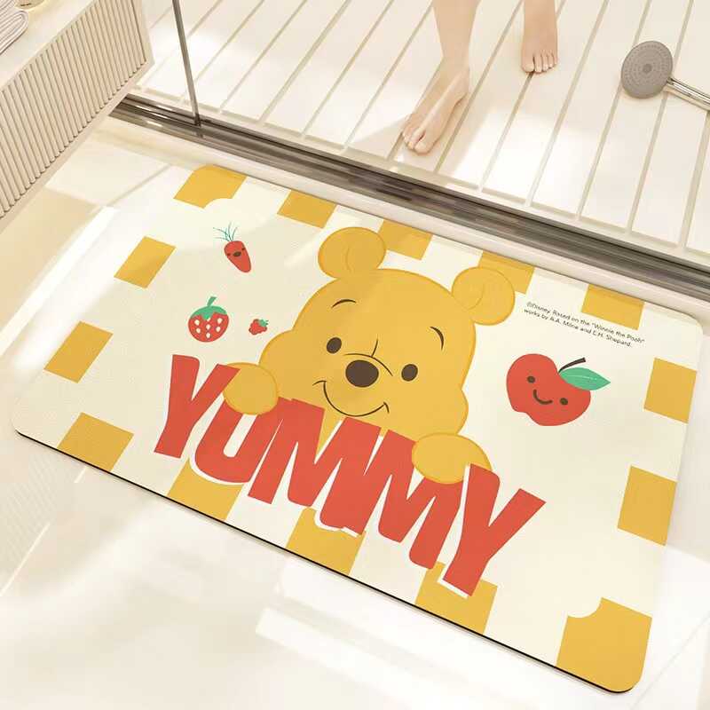 卡通硅藻泥门口地垫卫生间浴室门口垫子厕所门垫吸水防滑脚垫地毯