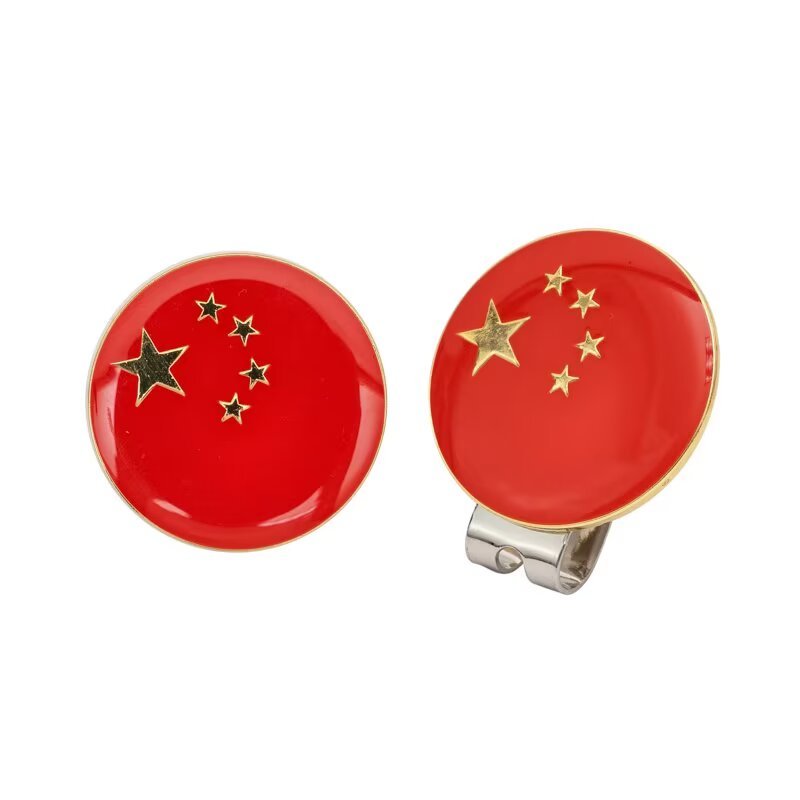 高尔夫球帽夹子球位标