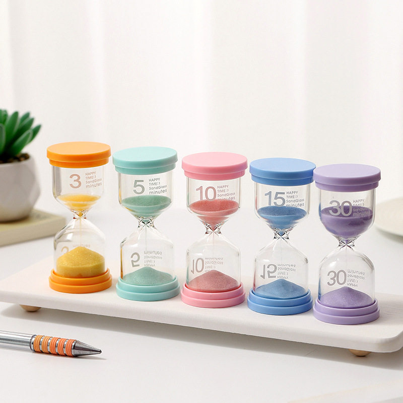 马卡龙玻璃沙漏计时器创意礼品