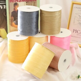 1.5cm夏季钩帽子无接头丝带纱带雪纺纱勾帽子编织太阳帽丝带毛线