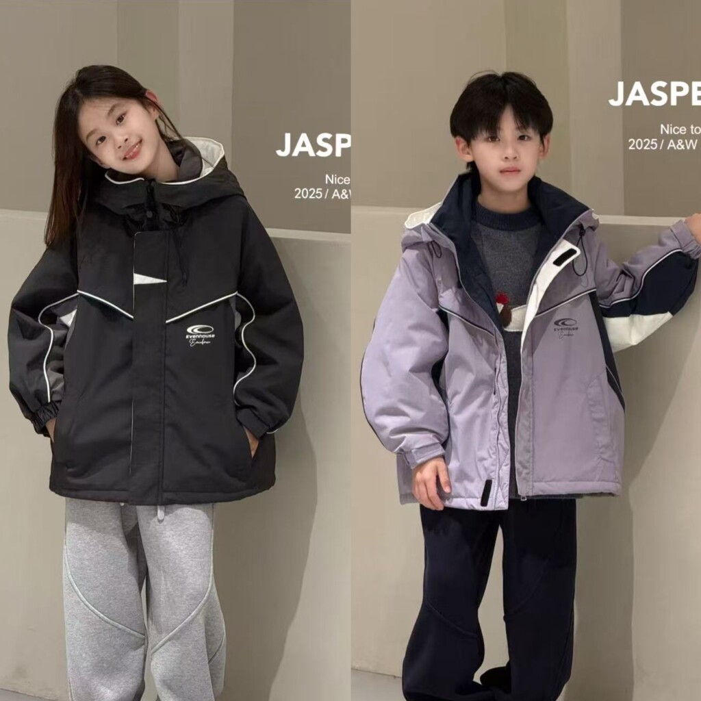 JASPER男孩厚款外套大童棉衣