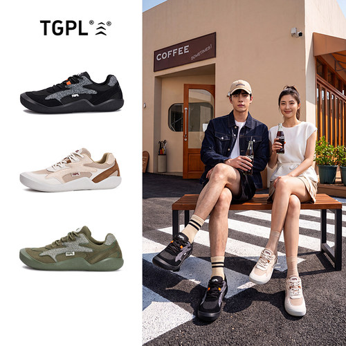 TGPL赤足宽楦男鞋宽鞋头休闲鞋加宽头胖脚歪头女鞋健身鞋开车专用