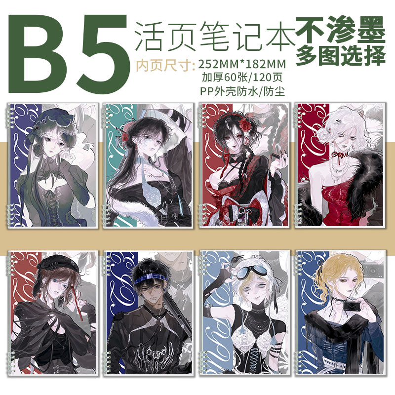 第五人格全人物笔记本调香师古董商红蝶记者画家囚徒约瑟夫记事本