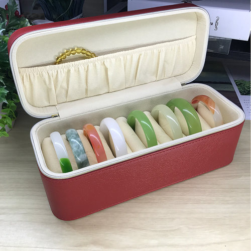 玉手镯盒项链翡翠首饰盒手工制作