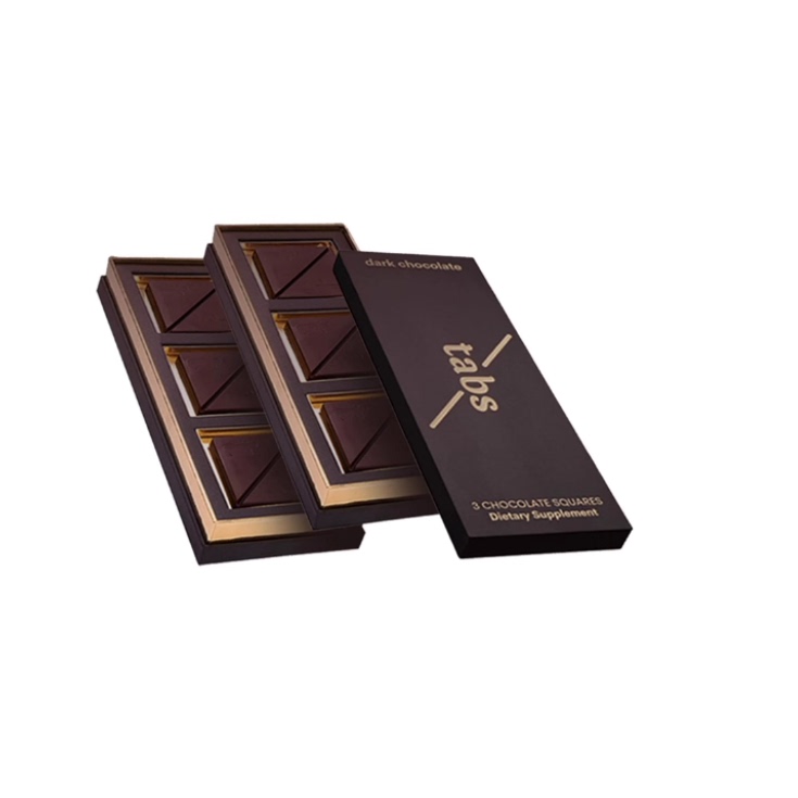 Tabs Chocolate Squares for Couples (2 Boxes) - Dark Chocolat