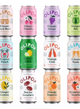 OLIPOP - Explore the Flavors Pack, 12-Flavor Soda Variety Pa
