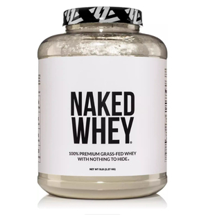 Naked WHEY 5LB 100% Grass Fed Unflavored Whey Protein Powder