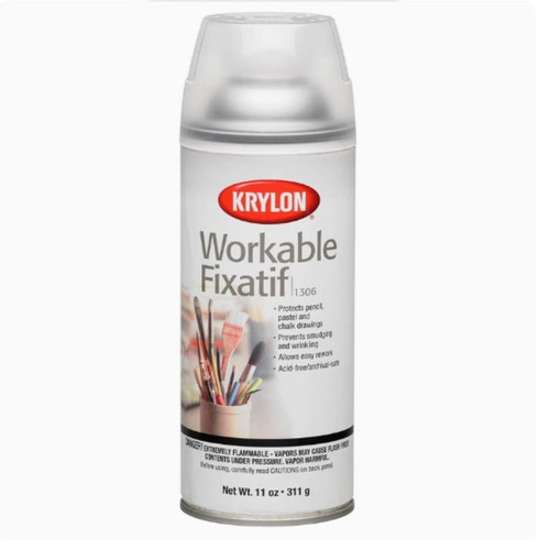 现货Krylon K01306 Workable Fixatif SprayClear11-OunceAerosol