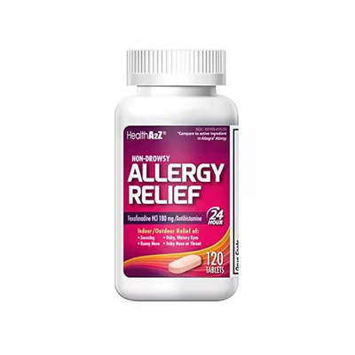 HealthA2Z Fexofenadine Hydrochloride 180mg， Antihistamine