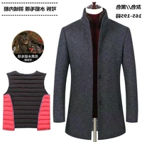 Thương hiệu áo len len nam ngắn cashmere áo khoác đông bắc chống lạnh xuống nước chồn cán bộ hàng đầu - Áo len áo khoác hoodie nam