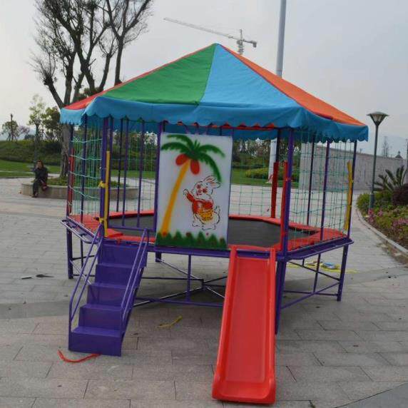 儿童蹦蹦床户外大型网红跳跳床滑梯组合室外小型宝宝室内家用玩具