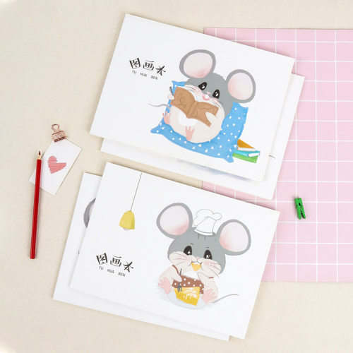 儿童绘画本A4画画本子填色本涂鸦本素描本中小学生图画美术作业本