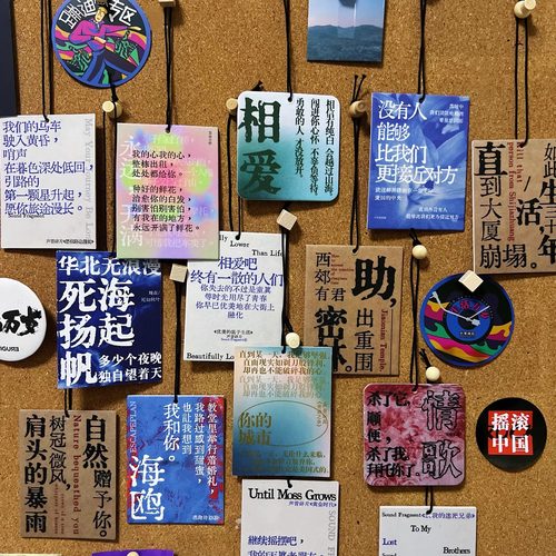 摇滚香片乐队周边车载香薰音乐节刘森草东万青回春丹鲜花物料