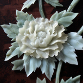 玉雕画挂件客厅书房背景墙壁家居装 饰古典中式 雕刻春夏秋冬四条屏