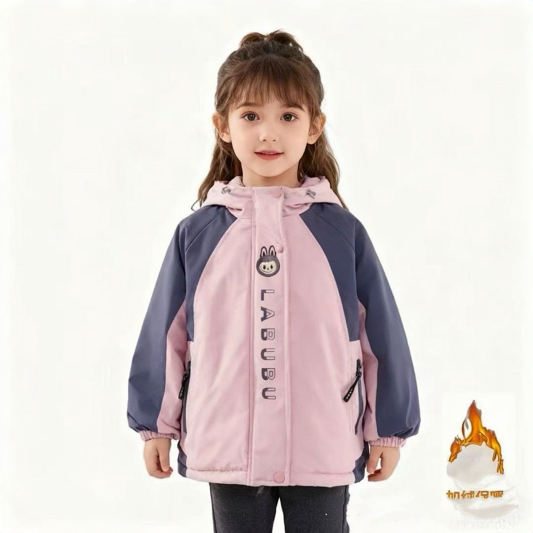 682哈哈家 特价啦 女童秋冬新款洋气百搭时髦加绒加厚冲锋衣外套,童装/婴儿装/亲子装,普通外套,淘宝优惠券,粉丝福利购,淘宝优惠卷