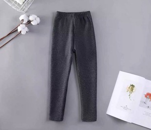 百搭时髦休闲加绒打底裤 676哈哈家 洋气韩版 女童冬季 特价