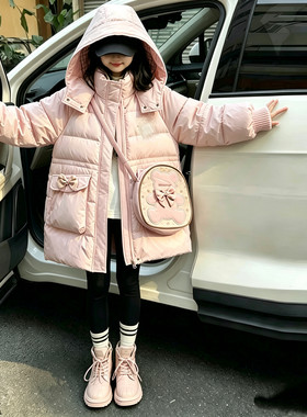 862哈哈家 反季特价 女童冬季新款洋气韩版甜美时髦羽绒服外套