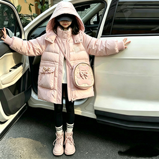 862哈哈家 反季特价 女童冬季新款洋气韩版甜美时髦羽绒服外套