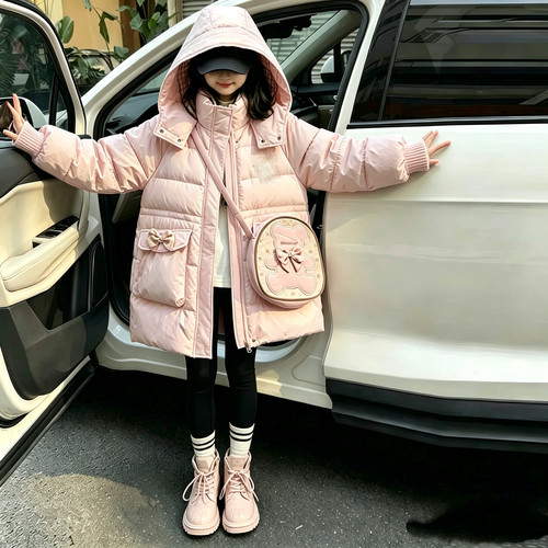 862哈哈家 反季特价 女童冬季新款洋气韩版甜美时髦羽绒服外套
