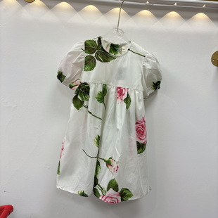 546哈哈家 女童夏季 甜美碎花连衣裙特价