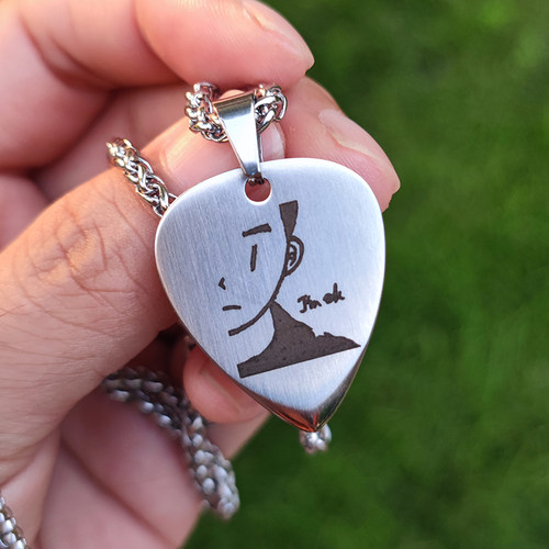 陶喆吉他拨片项链吊坠pick