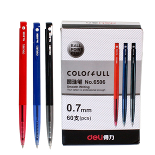 得力圆珠笔6506 得力6506圆珠笔 得力按动圆珠笔原子笔油笔走珠笔