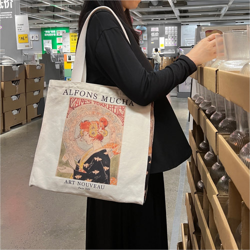 目意思帆布包新品大容量