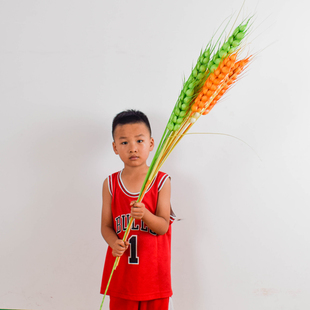 仿真大麦穗手工干花束客厅落地假花干枝插花居家新房装饰高枝大麦