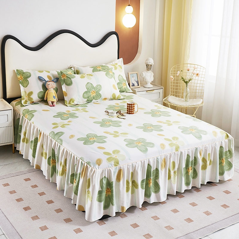 1米宽男女童床裙床罩纯棉100全棉