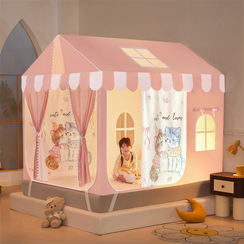 定制蚊帐儿童床公主帐篷全底