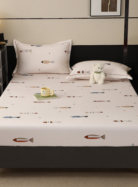 纯全棉磨毛侧高35cm加厚床垫加高床笠40罩全棉加大加宽榻榻米儿童