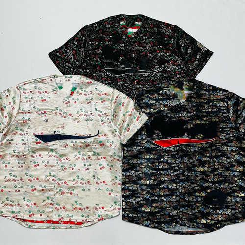 提花棒球球衣 SS26 KIMONO BASEBALL JERSEY 花卉短袖球服男女款