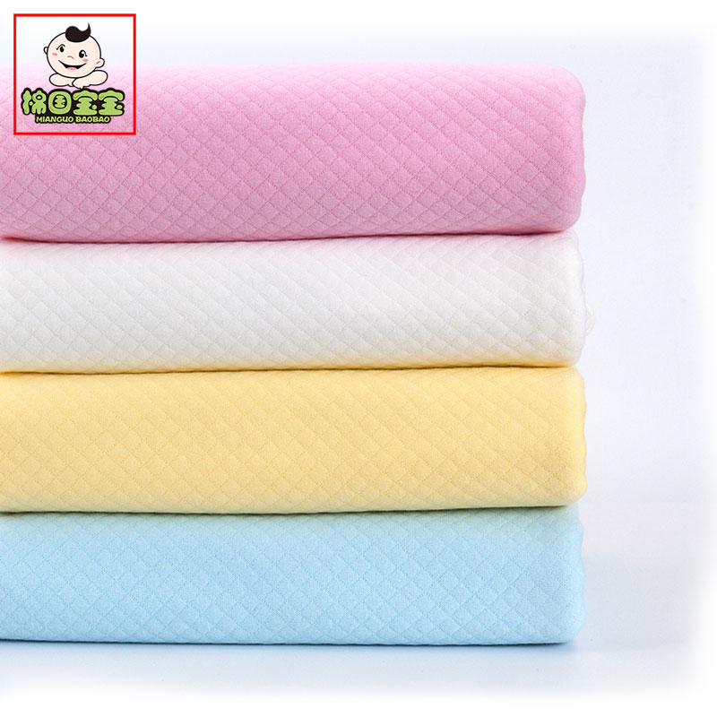 纯棉加厚针织夹棉布料婴儿A类