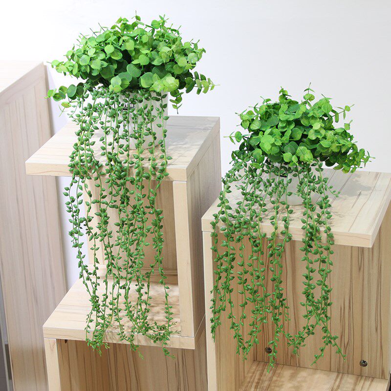 客廳仿真花吊蘭吊藤綠蘿藤金錢藤帶花盆置物架清新綠植裝飾在類目 家居飾品, 花瓶/花器/仿真花/仿真飾品, 仿真花/假花中 - 來自Buy2taobao.com提供專業的淘寶代購服務