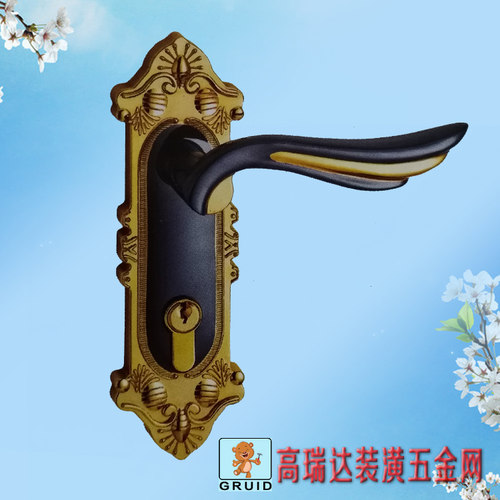 黑色欧式室内门锁