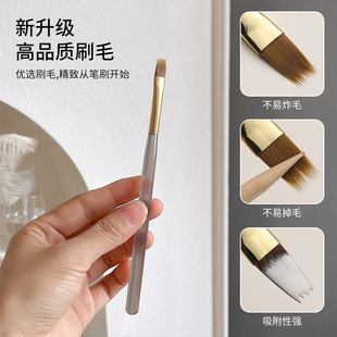 日式美甲工具无痕透明杆笔刷扫扫笔拉线渐变柔软高密度笔刷