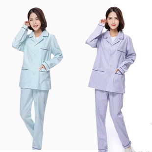 病号服纯棉睡衣女男长袖病员服套装医院患者服病人服装护理服
