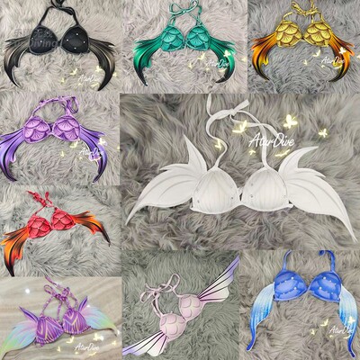 AturDive翅膀亮片比基尼