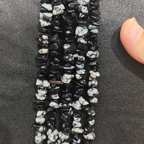 天然黑白太极石打孔串珠 黑白斑点DIY手工饰品 手链手串用珠