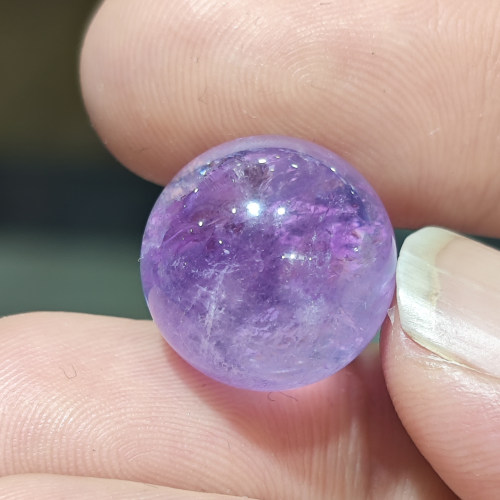 天然紫水晶球 迷你水晶球  送底座 可做桌面小摆件 生日礼物礼品