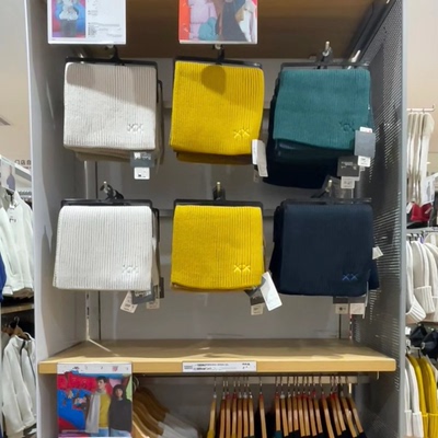 外贸原单 男装女装KAWS HEATTECH针织围巾/25秋冬新款485257