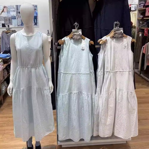 外贸原单 482788 484787女装棉麻层叠连衣裙/无袖裙子26春夏新款