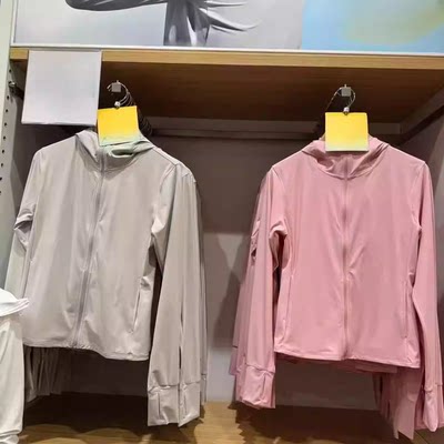 原单 女AIRism高弹力防紫外线拉链连帽衫防晒UPF50+477049/483281