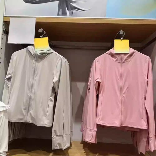 原单 女AIRism高弹力防紫外线拉链连帽衫防晒UPF50+477049/483281
