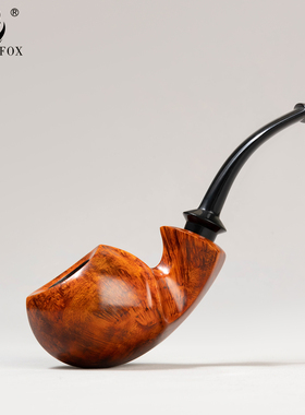 老狐狸一物一拍手工烟斗西班牙进口石楠木3mm烟道坎伯兰烟嘴