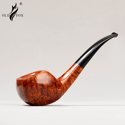 老狐狸手工大烟斗西班牙进口石楠木3mm过滤烟道黑色坎伯兰烟嘴
