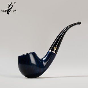 弯式手工烟斗进口石楠木苹果烟斗传统老式过滤抖实木铜锅烟斗男士