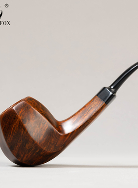老狐狸八面深色精品手工烟斗西班牙进口石楠木3mm烟道坎伯兰烟嘴